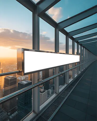 panoramic-city-view-with-sleek-urban-banner-mockup-advertising-space-in-modern-glass-hallway