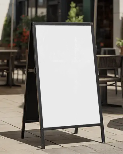 Portable Street Advertising Banner Mockup For Marketing And Branding Purposes