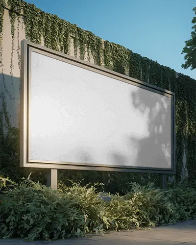 Outdoor Banner Mockup For Advertising Strategies And Marketing Campaign Promotion Design