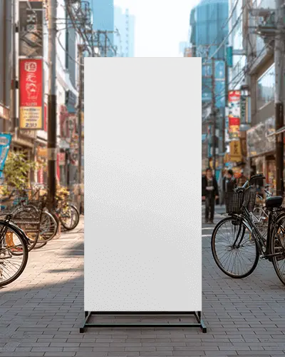 Urban Street Banner Mockup For Advertising Promotion And Marketing