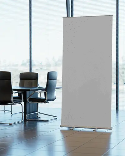 Professional Corporate Presentation Banner Stand For Office Conference Room Promotion