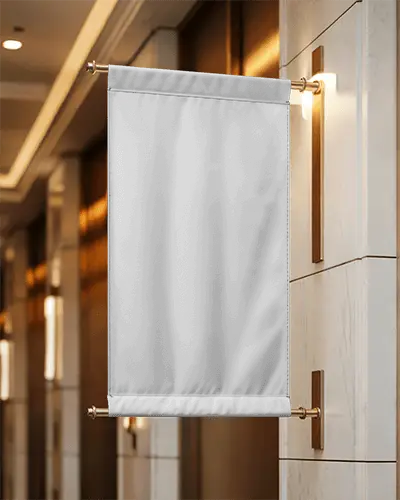Stylish Outdoor Banner Mockup For Retail Storefront Promotion And Brand Visibility