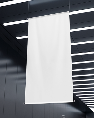 Banner Mockup In Office