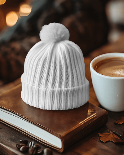 Chic Fall Fashion Item Mockup Displaying Stylish Patterns And Thoughtful Inscription