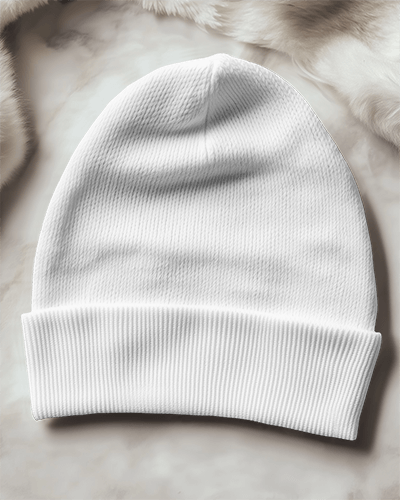 Plush Marble Pink Beanie Mockup Soft Fur Textured Background Halloween Witch Theme With Fitness Avocado Playful And Quirky Design