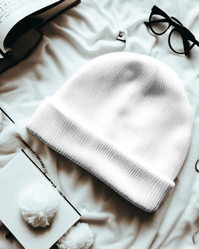Small Beanie On Cloth Sheet