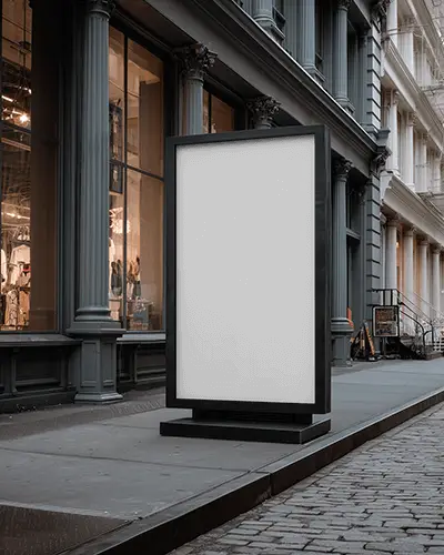 vertical-billboard-mockup-outside-luxury-boutique-retail-street-showcase-display