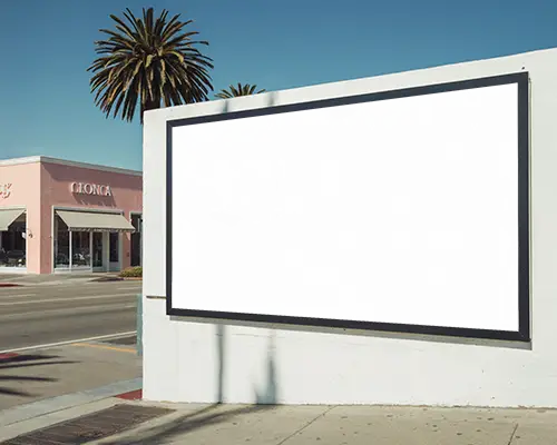 sunny-los-angeles-outdoor-billboard-mockup-pink-storefronts-and-palm-trees-on-quiet-street