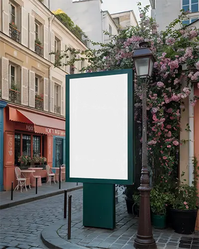 street-side-advertising-billboard-mockup-on-cobblestone-road-with-floral-background-urban-0533