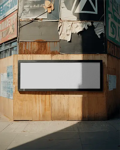 urban-horizontal-billboard-mockup-on-plywood-wall-with-weathered-posters-above