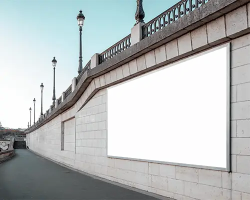 Urban Streetside Billboard Mockup For Advertising Campaign Display And Promotion
