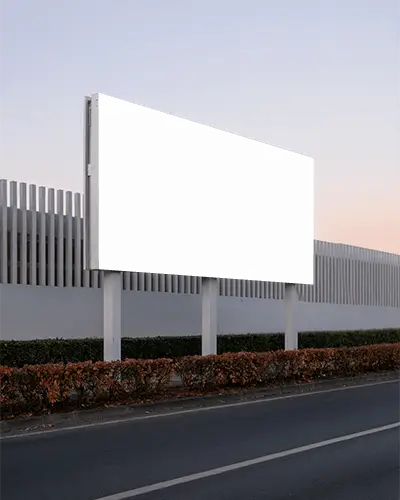 Outdoor Roadside Billboard Mockup For Advertising Campaigns High Resolution Display