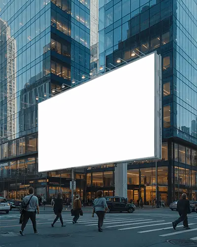 High Visibility Urban Billboard Mockup For Outdoor Advertising And City Marketing Campaigns