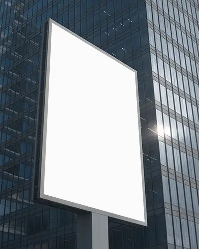 Blank Urban Advertising Billboard Mockup Outdoor Cityscape Marketing Promotion Visual