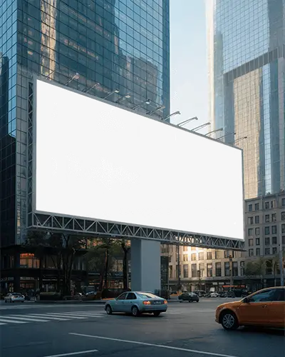 Large Blank City Billboard Mockup For Creative Outdoor Advertising And Brand Promotion