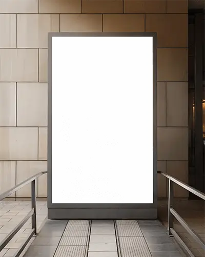 Urban Street Alley Billboard Advertisement Mockup For Business Promotion And Marketing