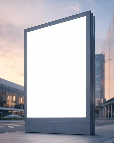 Urban Street Billboard Advertising Blank Display High Visibility Metal Framework