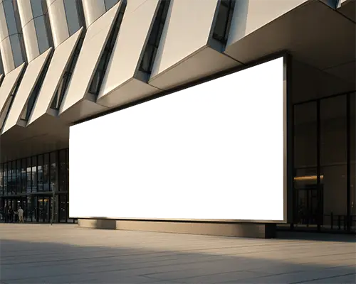 Large Urban Billboard Mockup Outdoor Advertising Promotion Blank Display