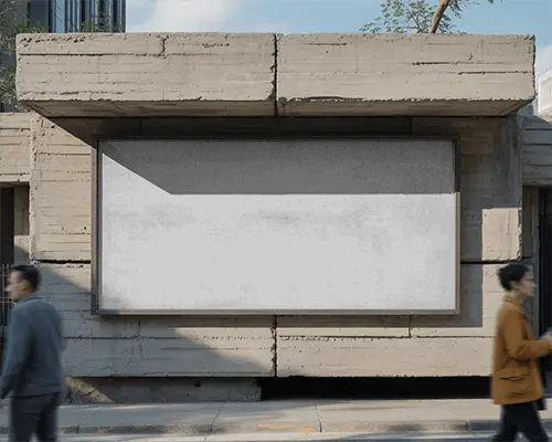 Urban Concrete Billboard Mockup For Street Advertising And Build Your Brand Visibility