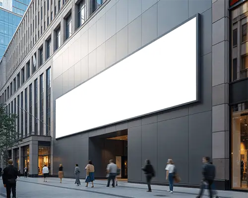 Modern Outdoor Billboard Mockup Urban Brand Promotion