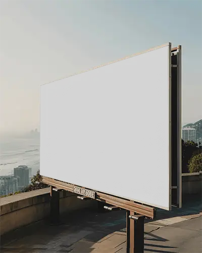 Blank Large Format Billboard Mockup Ready For Creative Image Or Promotional Content