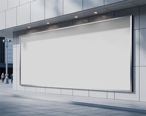 Urban Street Billboard Mockup For Advertisement Promotion And Brand Marketing Exhibition