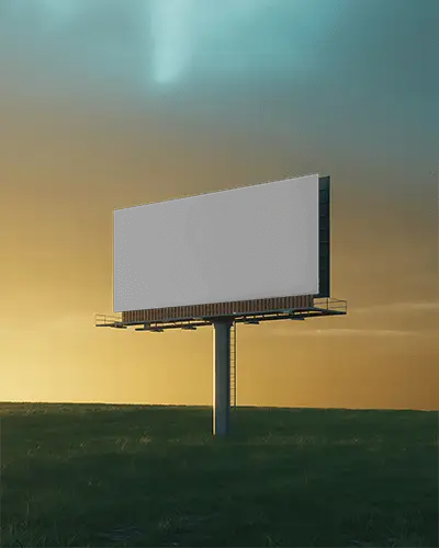 Outdoor Advertising Billboard Mockup Highway Marketing Promotion Blank Space Signage