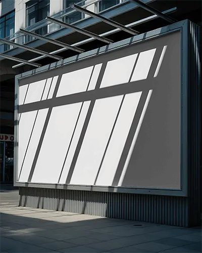 Urban Billboard Mockup Display Mockup Outdoor Advertising Flexible Promotional Space Design Template