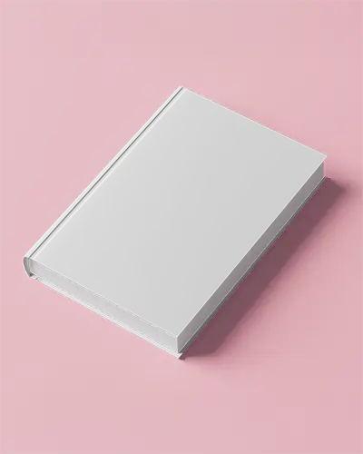 Top View Book Mockup Soft Pink Scene Minimalist Design Presentation