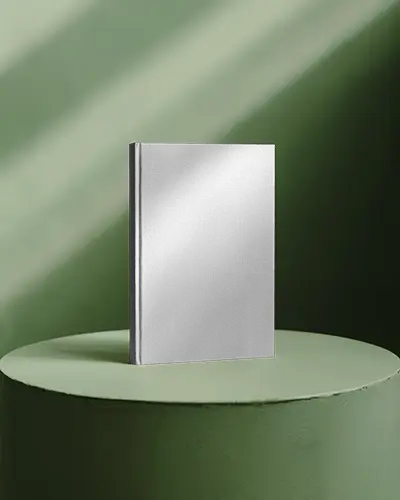 spotlit-book-mockup-on-green-podium-with-dark-gradient-wall-and-studio-shadow-light