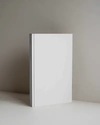 Minimalistic Hardcover Book Mockup For Modern Book Cover Presentation And Branding