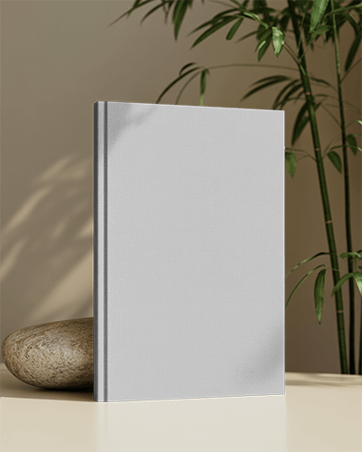 Premium Hardcover Book Mockup With Shadow Effects For Modern Design Projects