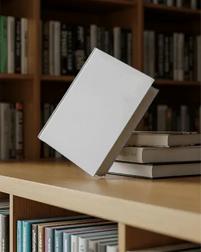 hardcover-book-mockup-on-wooden-shelf-with-background-of-library-books-for-promotion