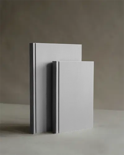 Hardcover Book Mockup With Plain Cover Blank Texture For Design Presentation