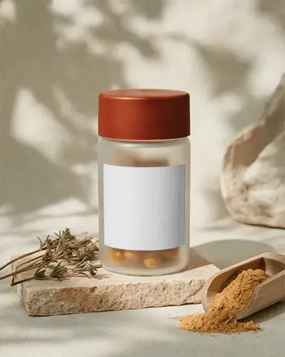 frosted-glass-bottle-mockup-for-organic-supplements-with-natural-background-setting