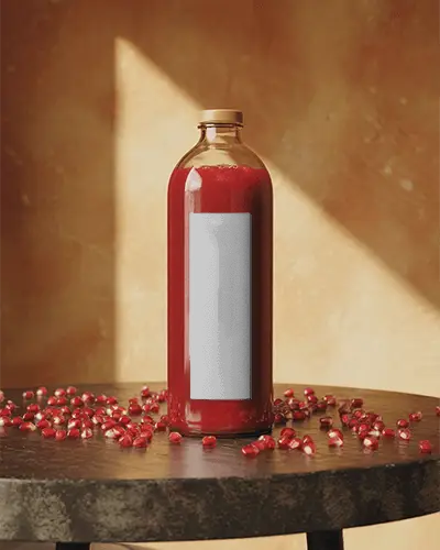 premium-glass-bottle-mockup-with-fruit-juice-and-scattered-healthy-fruit-seeds-on-table
