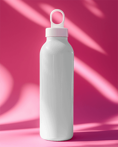 Realistic Juice Bottle Mockup High Quality Plastic With Premium Label Design