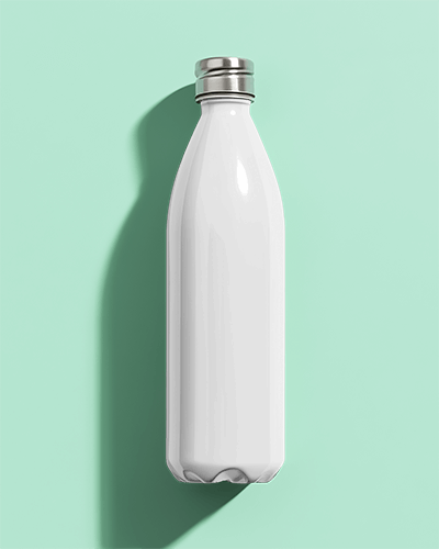 Stylish Plastic Bottle Mockup With Modern Tropical Branding And Premium Product Presentation