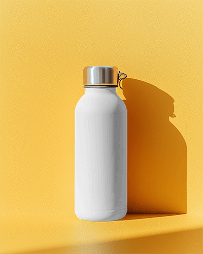 Customizable Sports Bottle Mockup With Premium Branding And Dynamic Modern Label Layout