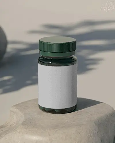 transparent-pill-container-mockup-with-ribbed-cap-for-branding-promotions