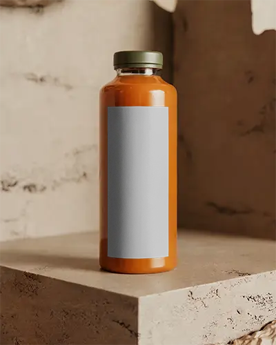 Minimalist Bottle Mockup For Beverage Packaging Design Display And Brand Presentation 214