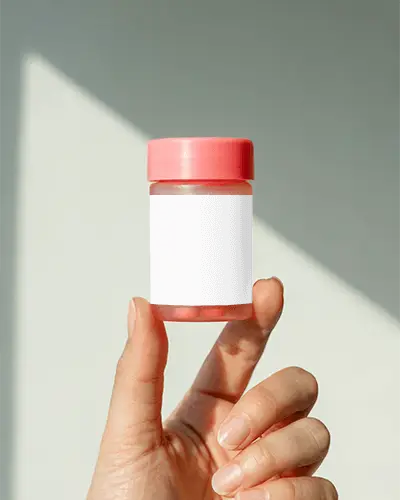 Compact Health Supplement Container Designed For Pills And Daily Vitamins In Small Size