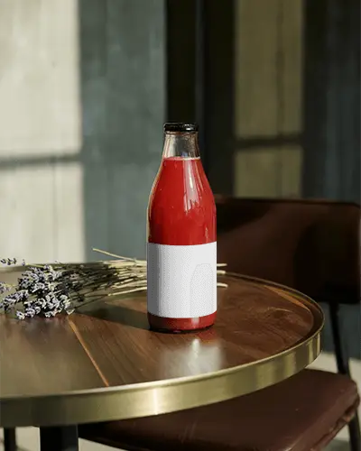 realistic-clear-bottle-mockup-for-juice-or-sauce-packaging-on-reflective-tabletop