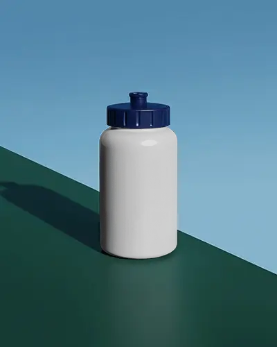 sports-bottle-mockup-plastic-drink-container-blue-cap-on-colorful-background-outdoor-style