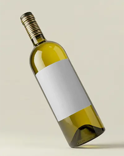 tilted-wine-bottle-mockup-yellow-glass-with-label-floating-on-soft-beige-background-luxury