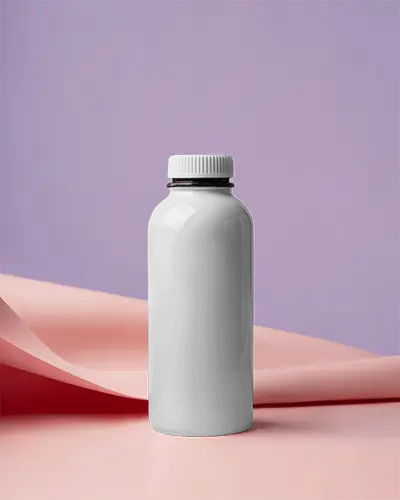 Sleek Minimalist Plastic Bottle Mockup For Personal Care Products Or Beverage Packaging Display