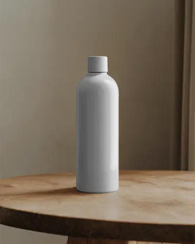 Sleek Minimalist Bottle Mockup For Branding And Packaging Design Presentation