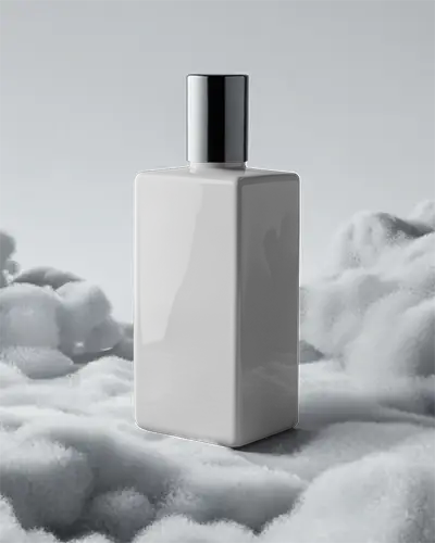 Sleek Minimalist Cosmetic Bottle Mockup For Luxury Skin Care Packaging Design Presentation