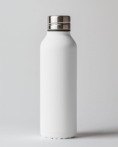 Plastic Water Bottle Mockup Minimalist Design With Fruit Themed Graphics Fresh And Eco Friendly