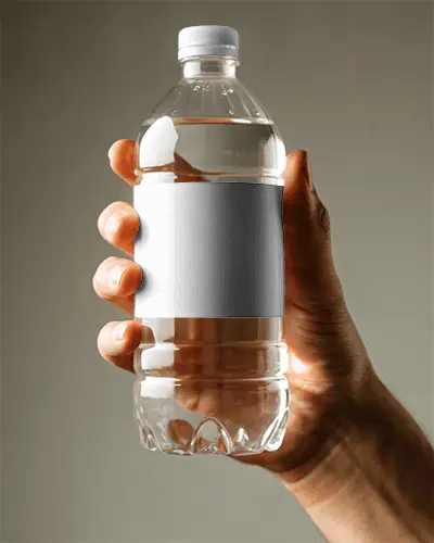 Drinking Water Bottle Mockup With Space For Logo Design And Marketing Material